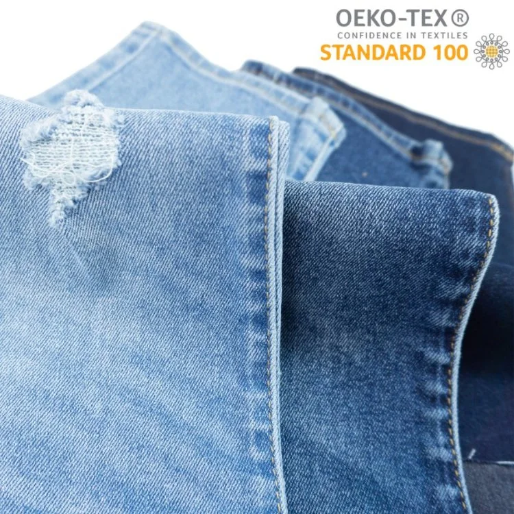Zz0490 9.5 Oz 56 Inch 3/1 Twill Regular Comfort Stretch Denim Jeans Fabric