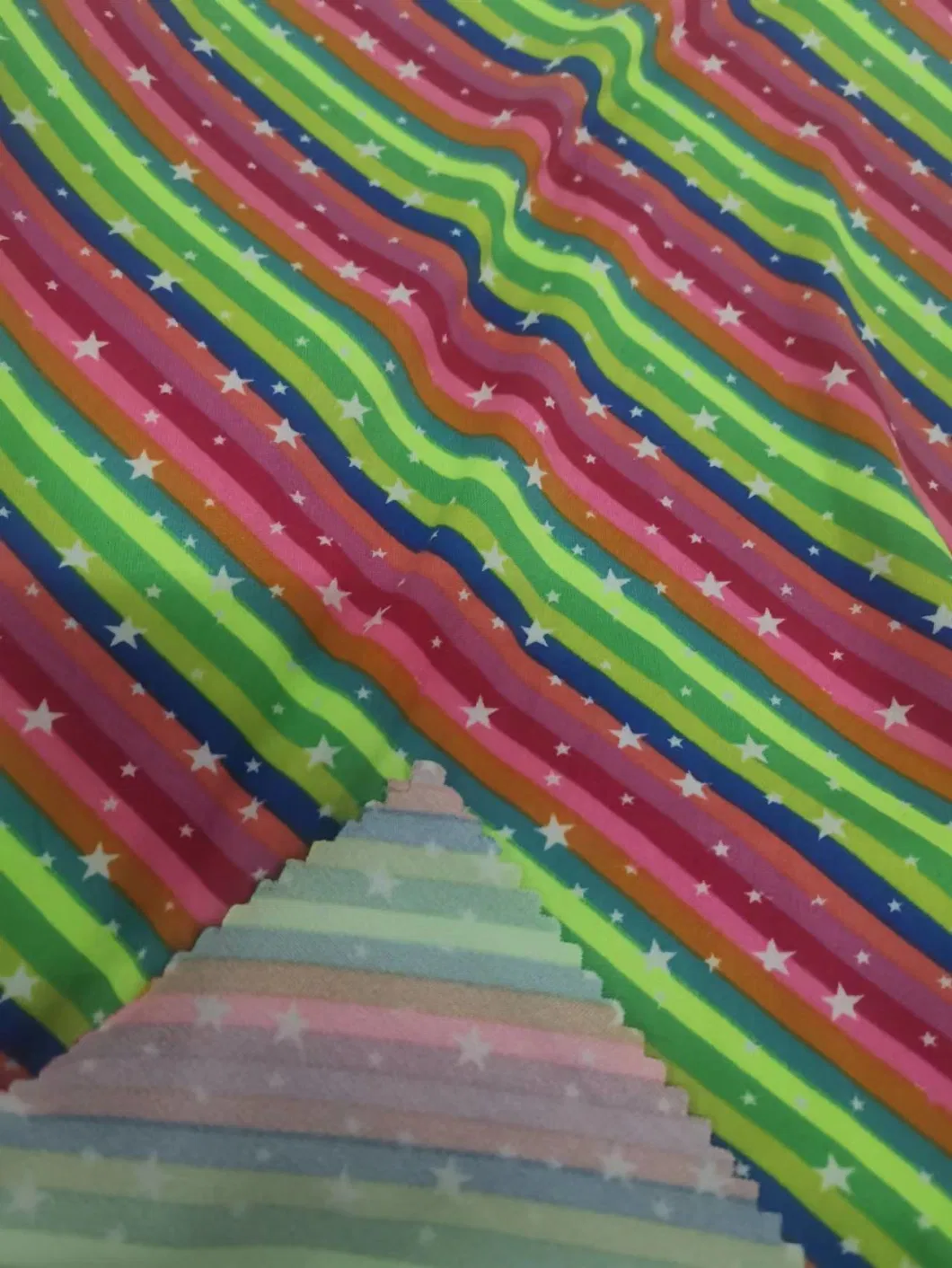 Factory Wholesale Print Tie Dye Merino Wool Fabric Hacci Jersey Brushed Carton Print Fabric for Sweater Stock Fabric