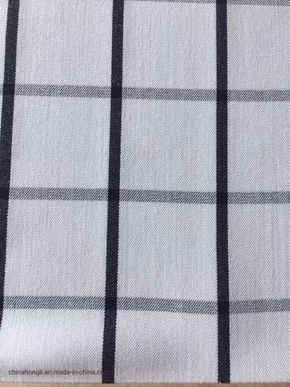 Personnalisation du tissu Tr Check avec du fil de rayonne cationique