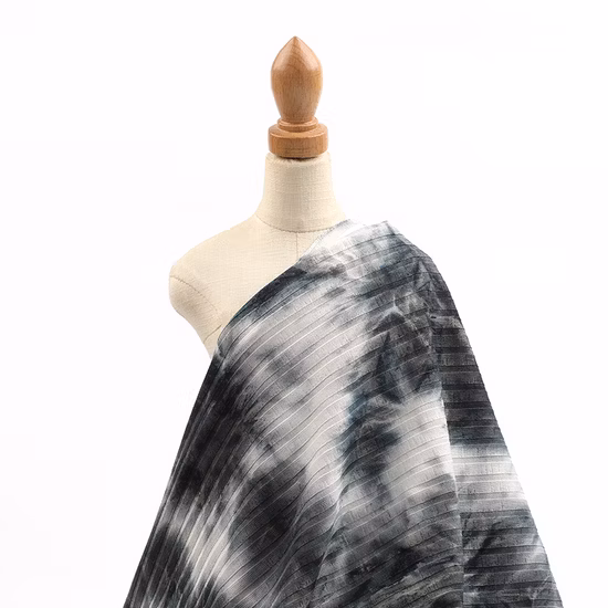 Tissu tricoté côtelé extensible 95 % polyester 5 % élasthanne