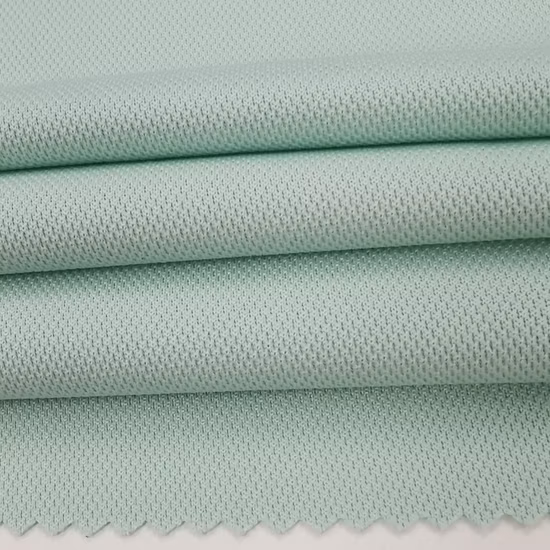 Tissu côtelé en polyester Spandex personnalisé de couleur unie populaire d'usine de la Chine tissu tricoté respirant doux confortable pour T